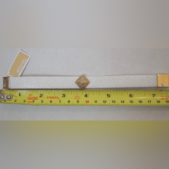 New Michael Kors Leather & Pavé Bracelet - Picture 7 of 8